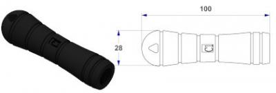Manico per utensile - C1 -, con bussola con foro conico da 2 a 6 mm