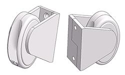 Oval chain tensioner for wall mount
