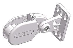 Single chain tensioner for wall or floor mount